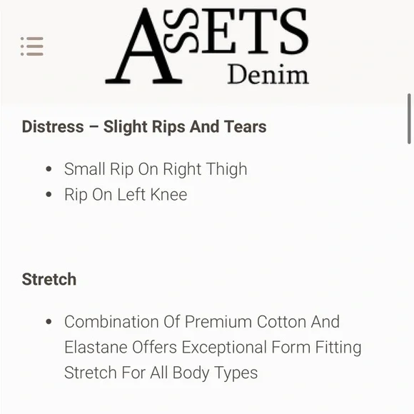 Assets Denim Light Blue Distressed Skinny Jean - Picture 7 of 16